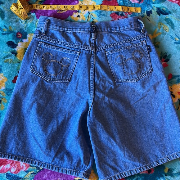 Vintage Mickey Mouse Jean denim Shorts - Picture 5 of 10